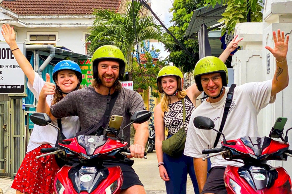 You can rent a motorbike and enjoy riding around Hue